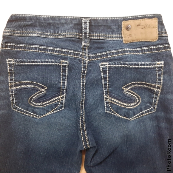 Silver FLUID DENUM SUKI MID RISE CAPRI - Picture 4 of 8